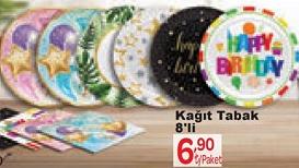 Roll-Up Kağıt Tabak 8'li image