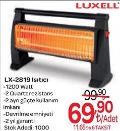 Luxell LX-2819 Isıtıcı 1200 Watt image