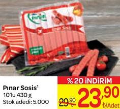 Pınar Sosis 10'lu 430 gr image