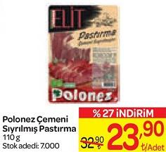Polonez Çemeni Sıyrılmış Pastırma 110 gr image