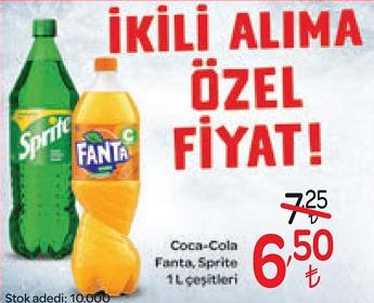 Coca-Cola / Fanta / Sprite 1 L Çeşitleri image