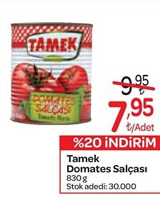 Tamek Domates Salçası 830 g image