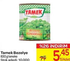 Tamek Bezelye 830 g Teneke image