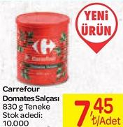 Carrefour Domates Salçası 830 g Teneke image