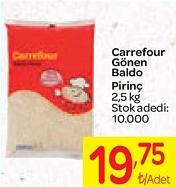 Carrefour Gönen Baldo Pirinç 2,5 Kg image