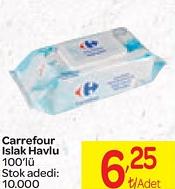 Carrefour Islak Havlu 100'lü image