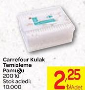 Carrefour Kulak Temizleme Pamuğu 200'lü image