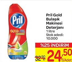 Pril Gold Bulaşık Makinesi Deterjanı 1 litre image