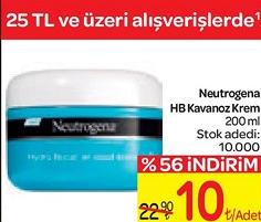 Neutrogena HB Kavanoz Krem 200 ml image