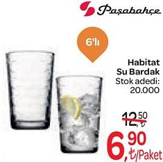 Paşabahçe Habitat Su Bardak 6'lı image