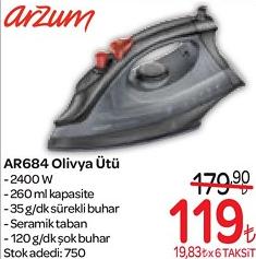 Arzum AR684 Olivya Ütü image