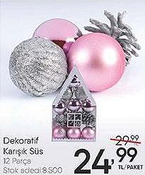 Dekoratif Karışık Süs 12 Parça image