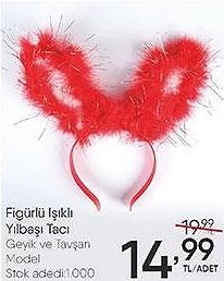 Figürlü Işıklı Yılbaşı Tacı image