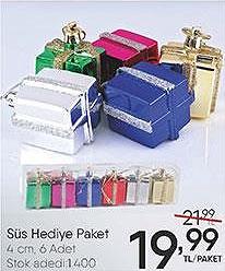 Süs Hediye Paketi 4 cm 6 Adet image
