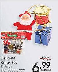 Dekoratif Karışık Süs 12 Parça image
