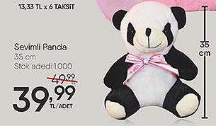 Sevimli Panda 35 cm image