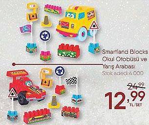 Smartland Blocks Okul Otobüsü ve Yarış Arabası image