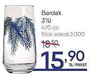 Paşabahçe Bardak 3'lü 470 cc image