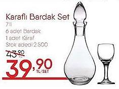 Paşabahçe Karaflı Bardak Set image