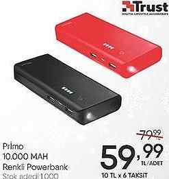 Trust Primo 10.000 MAH Renkli Powerbank image