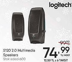 Logitech S120 2.0 Multimedia Speakers image