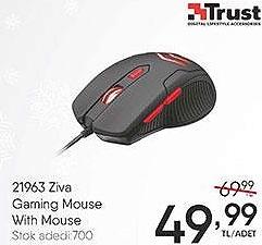 Trust Ziva Gaming Mouse With Mouse Indirimde Market