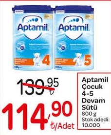 Aptamil Çocuk 4-5 Devam Sütü 800 g image