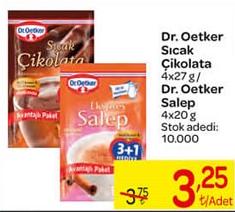 Dr. Oetker Sıcak Çikolata 4x27 g / Dr. Oetker Salep 4x20g image