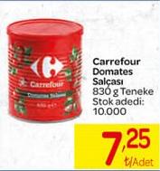 Carrefour Domares Salçası 830 g Teneke image