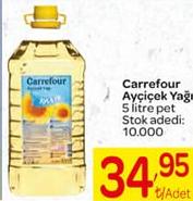 Carrefour Ayçiçek Yağı 5 litre Pet image