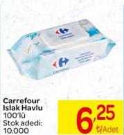 Carrefour Islak Havlu 100'lü image