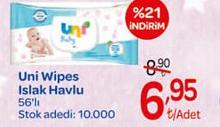 Uni Wipes Islak Havlu 56'lı image