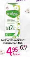 Molped Pure & Soft Günlük Ped 16'lı image