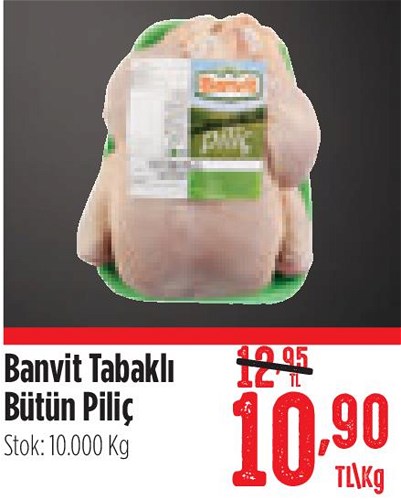 Banvit Tabaklı Bütün Piliç Kg image