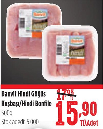 Banvit Hindi Göğüs Kuşbaşı / Hindi Bonfile 500 gr image