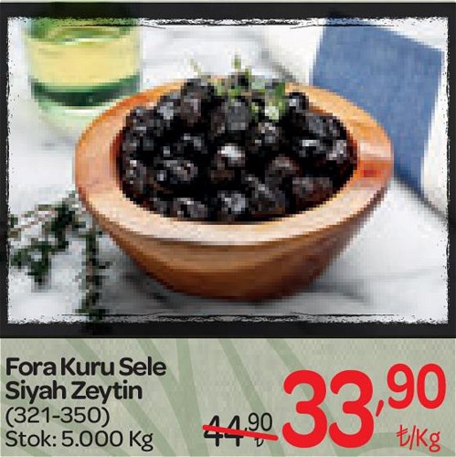 Fora Kuru Sele Siyah Zeytin (321-350) Kg image