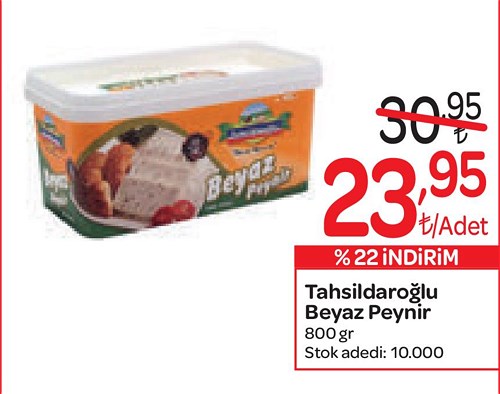 Tahsildaroğlu Beyaz Peynir 800 gr image