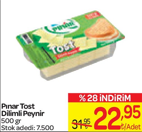 Pınar Tost Dilimli Peynir 500 gr image