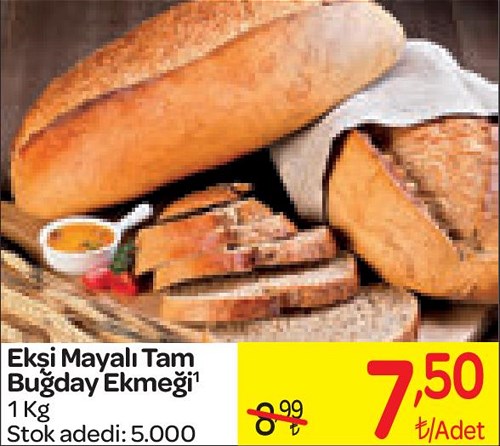 Ekşi Mayalı Tam Buğday Ekmeği 1 kg image