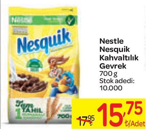 Nestle Nesquik Kahvaltılık Gevrek 700 g image