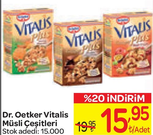 Dr. Oetker Vitalis Müsli Çeşitleri 450 g image