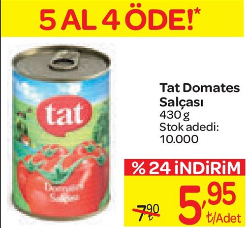 Tat Domates Salçası 430 g image