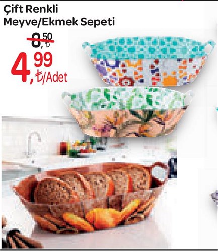 Çift Renkli Meyve/Ekmek Sepeti image