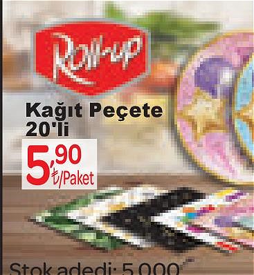 Roll-Up Kağıt Peçete 20'li image