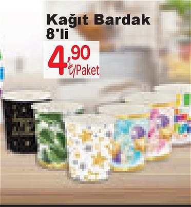 Roll-Up Kağıt Bardak 8'li image