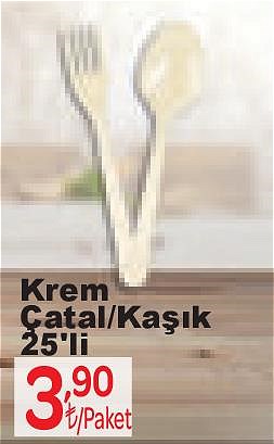 Roll-Up Krem Çatal/Kaşık 25'li image