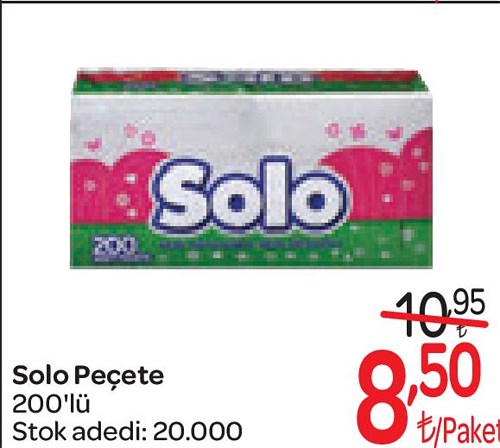 Solo Peçete 200'lü image