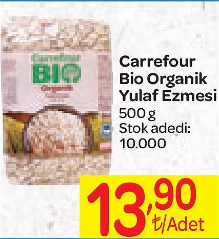 Carrefour Bio Organik Yulaf Ezmesi 500 g image