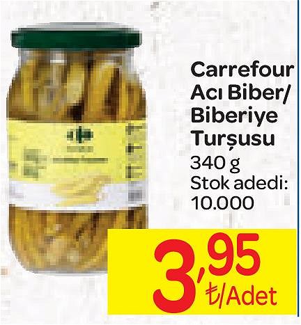 Carrefour Acı Biber/Biberiye Turşusu 340 g image