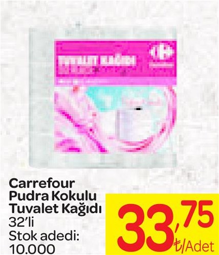 Carrefour Pudra Kokulu Tuvalet Kağıdı 32'li image